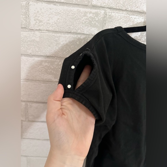 Women Biker Moto T-shirt Size Large Daytona Beach Rhinestone Studded Eagle 0035 - Picture 6 of 6